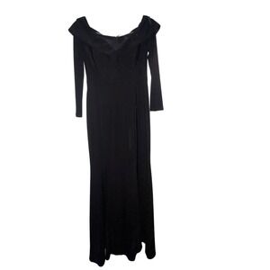 Long black aqua dresses women’s classic gown size‎ 10